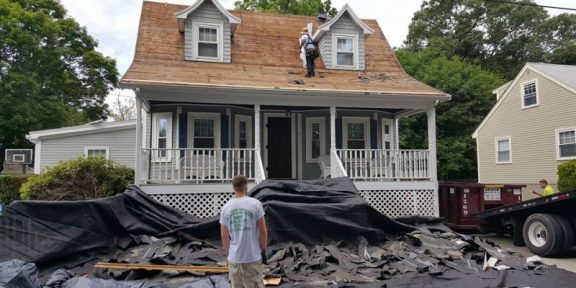 new roof install in Beverly MA